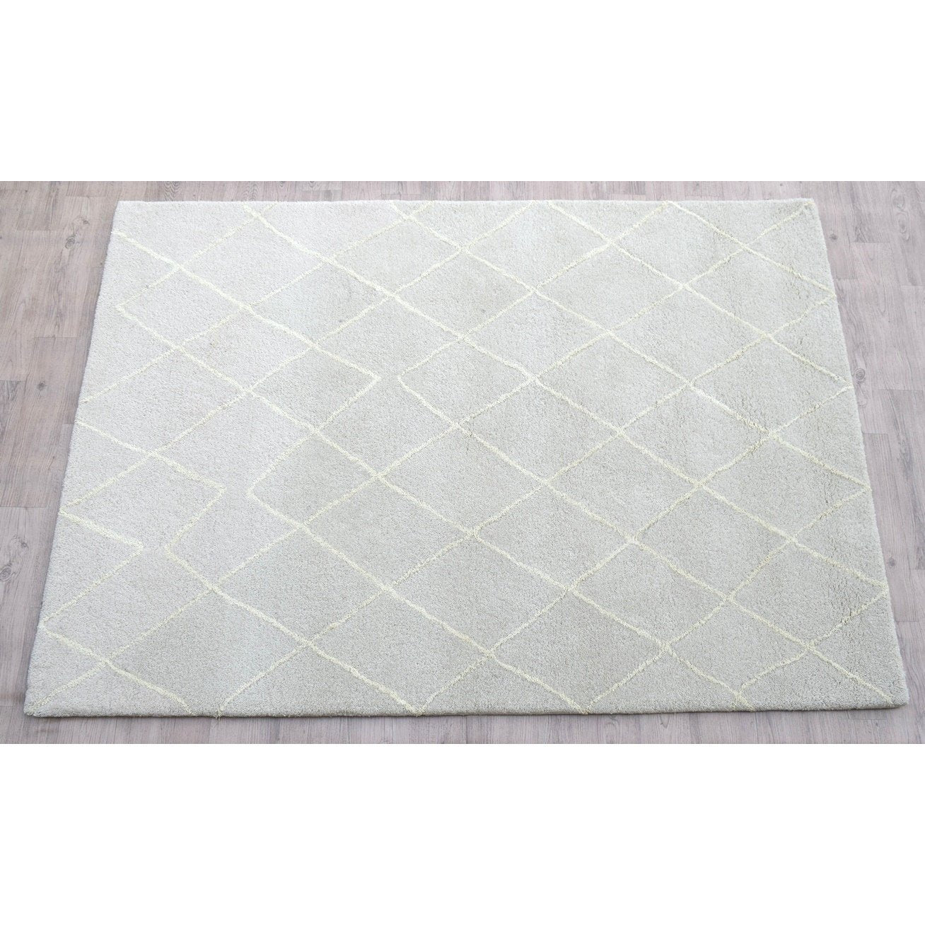 Rebel Hope Wool+ Cotton Shag Taupe/Ivory SAMPLE samples Organic Weave Shop 12"x12"