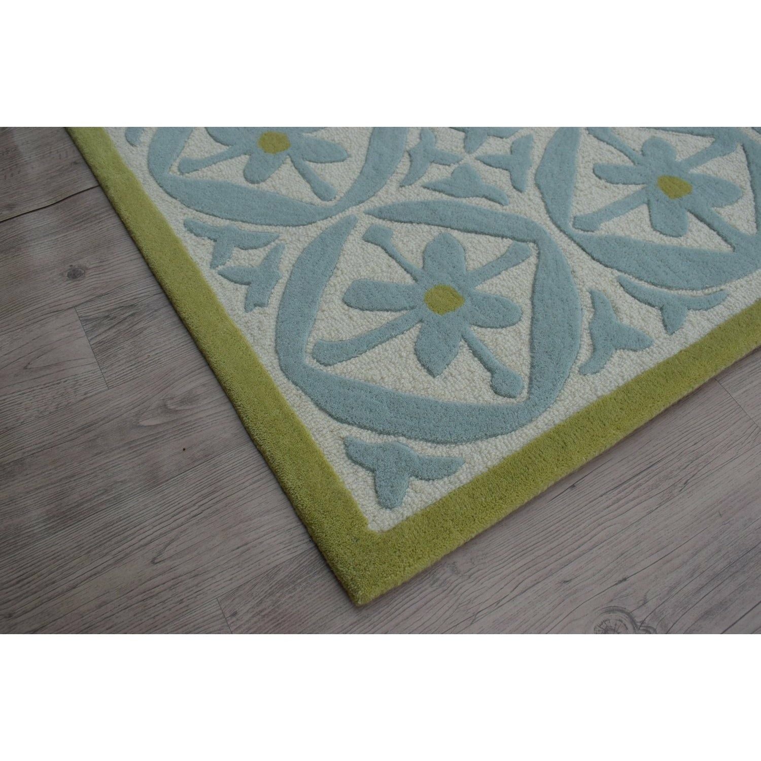 Capri Wool Rug Azure handtufted wool Organic Weave Shop 2'9'' x 10' Azure