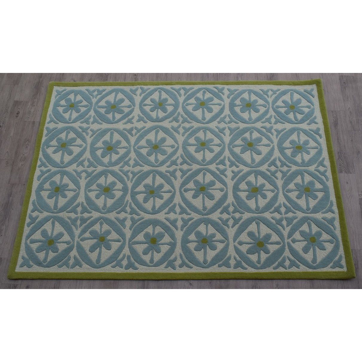 Capri Wool Rug Azure SAMPLE samples Organic Weave Shop