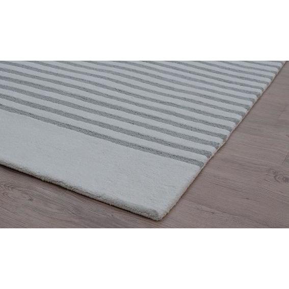 Sailor Stripe Grey/Taupe SAMPLE samples Organic Weave Shop 12" x 12"