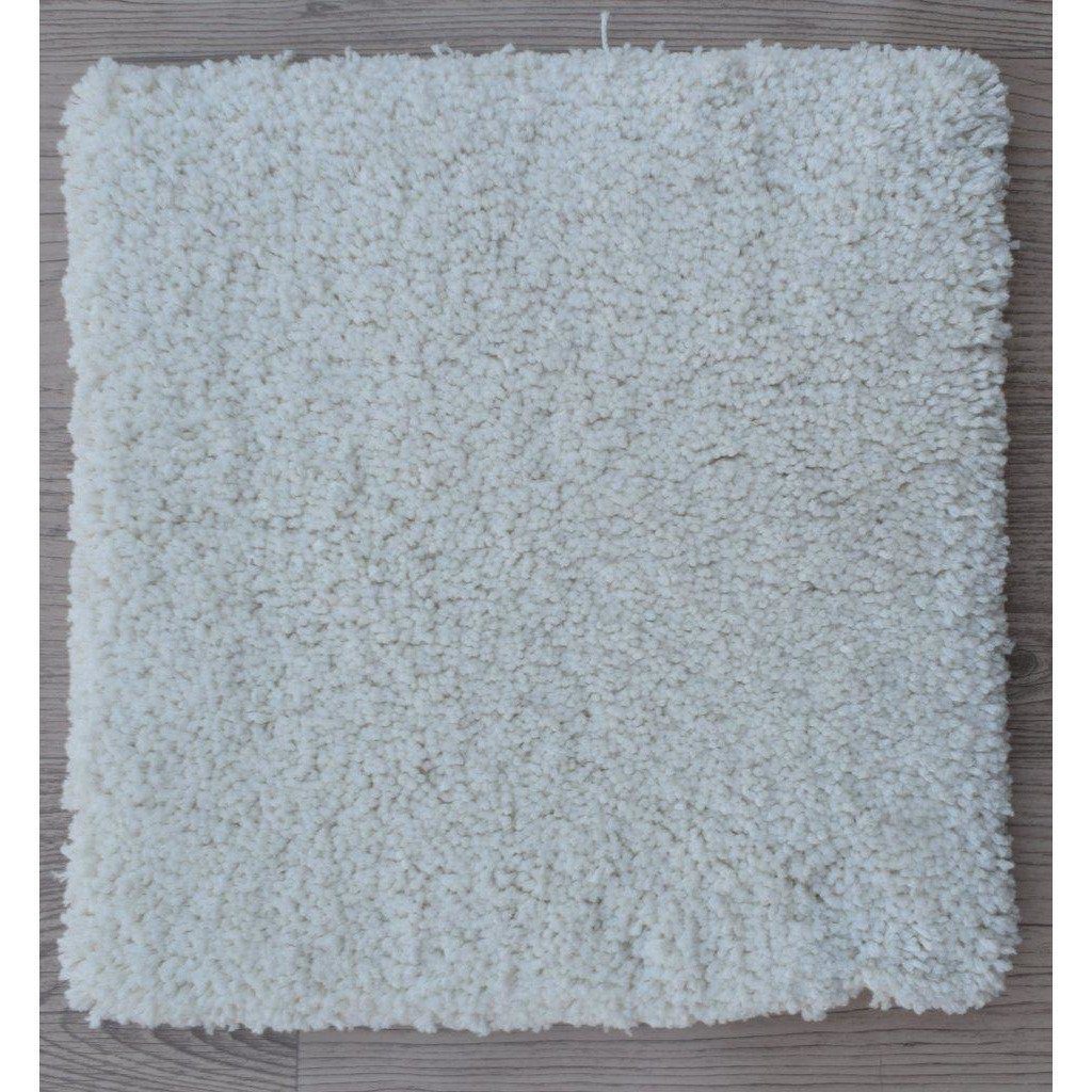 Handknotted Cotton Shag Ivory SAMPLE Organic Weave Shop 12"x18" Ivory