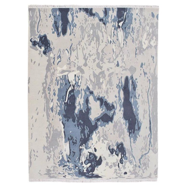 Ridley handknotted tibetan 60 knot Organic Weave Shop 2'9'' x 10' Runner Blue