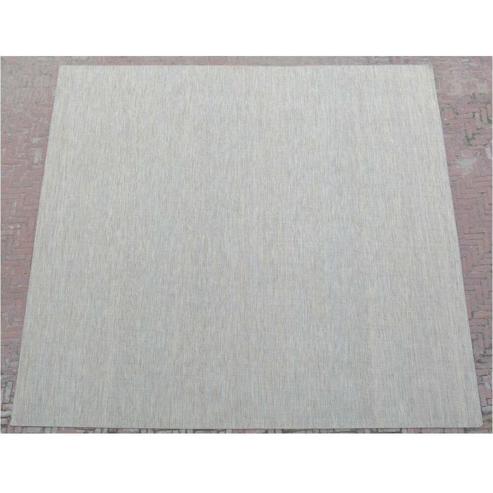Anderson Wool Flatweave Taupe/Blue SAMPLE wool flatweave Organic Weave Shop