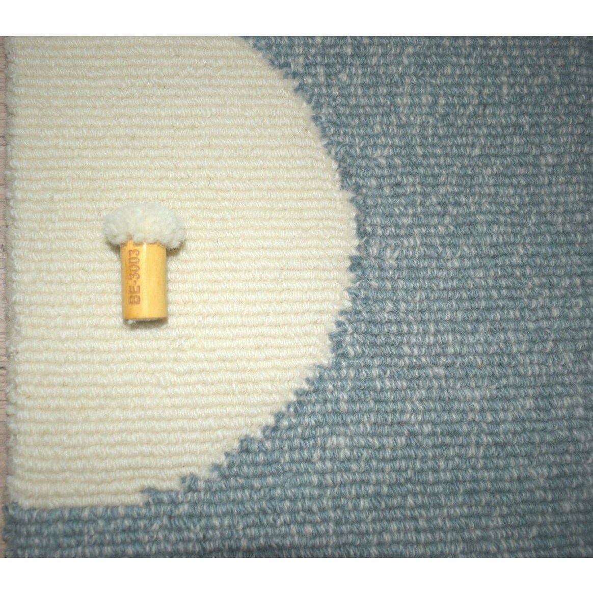 Nassau Tibetan Handknotted Teal handknotted tibetan 60 knot Organic Weave Shop