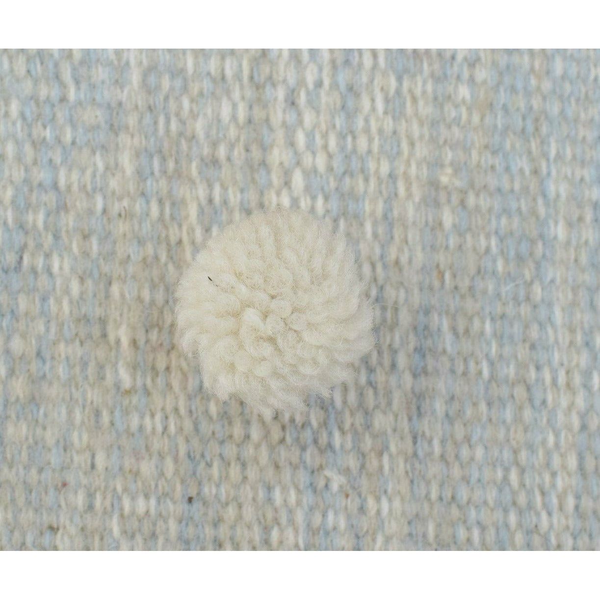 Anderson Wool Flatweave Taupe/Blue wool flatweave Organic Weave Shop