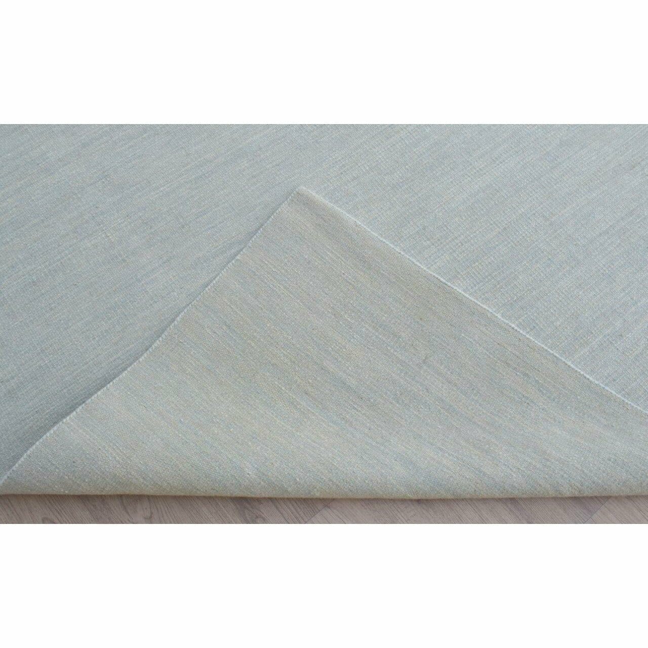 Anderson Wool Flatweave Taupe/Blue SAMPLE wool flatweave Organic Weave Shop