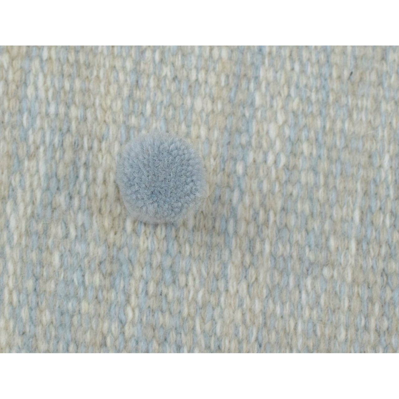 Anderson Wool Flatweave Taupe/Blue wool flatweave Organic Weave Shop