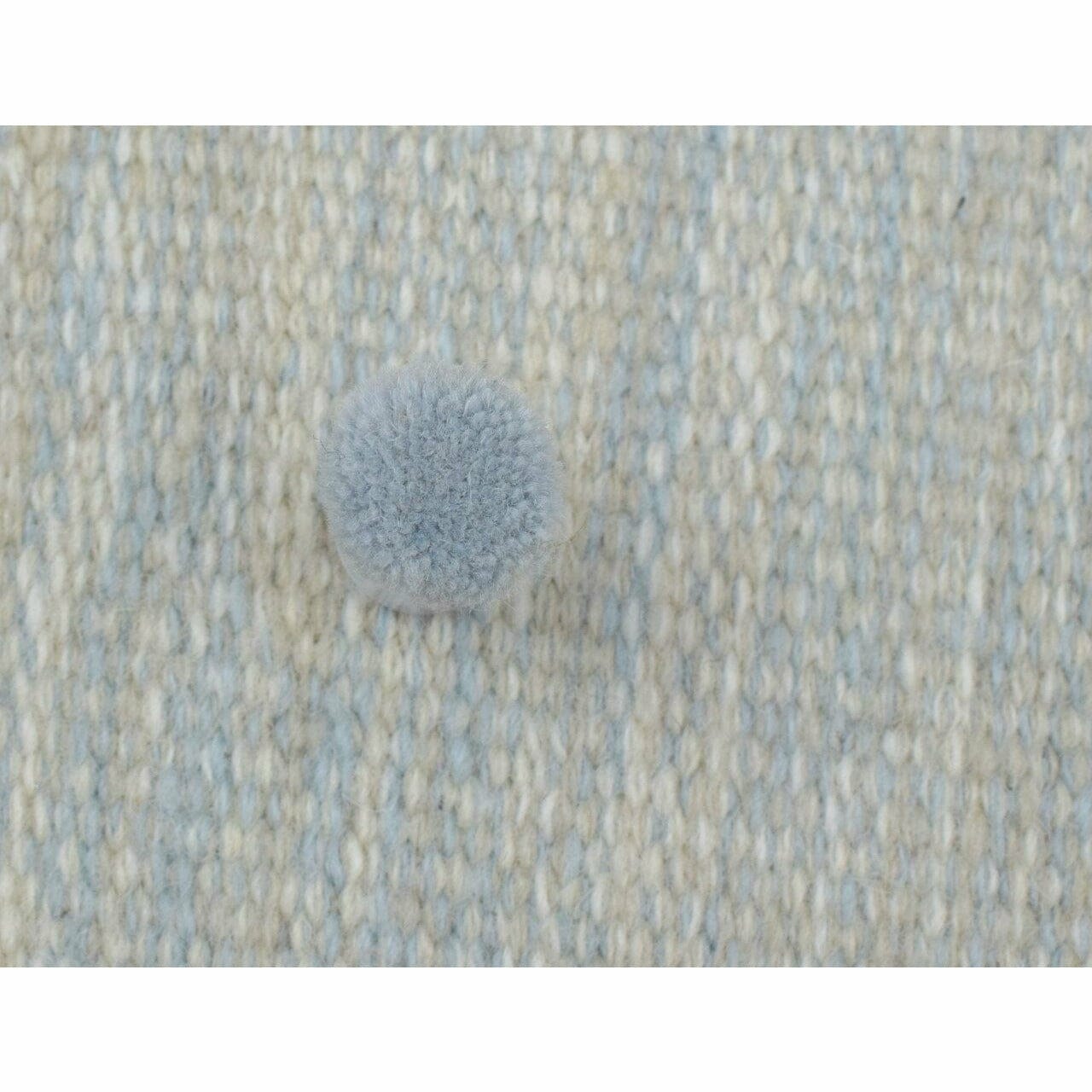 Anderson Wool Flatweave Taupe/Blue SAMPLE wool flatweave Organic Weave Shop