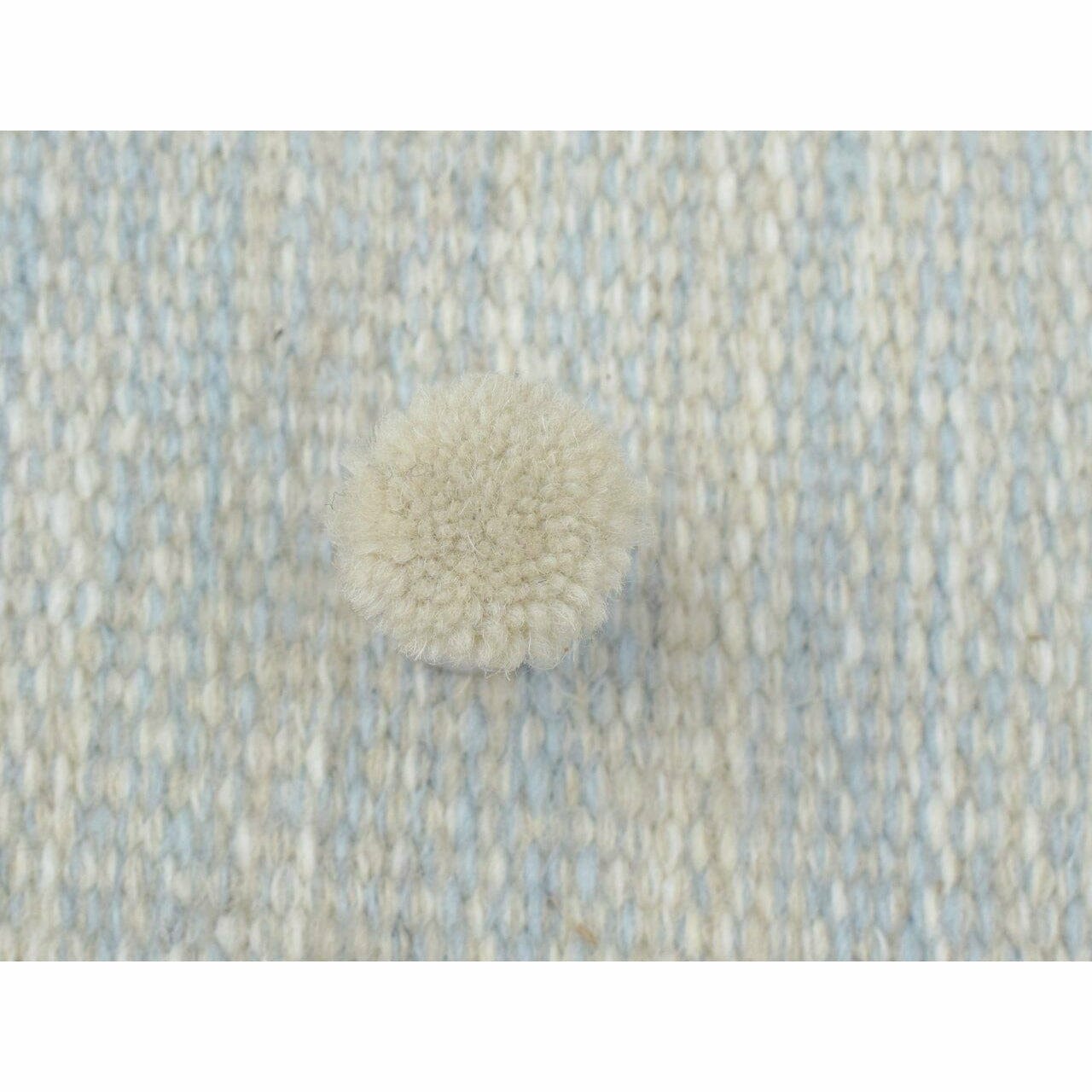 Anderson Wool Flatweave Taupe/Blue SAMPLE wool flatweave Organic Weave Shop