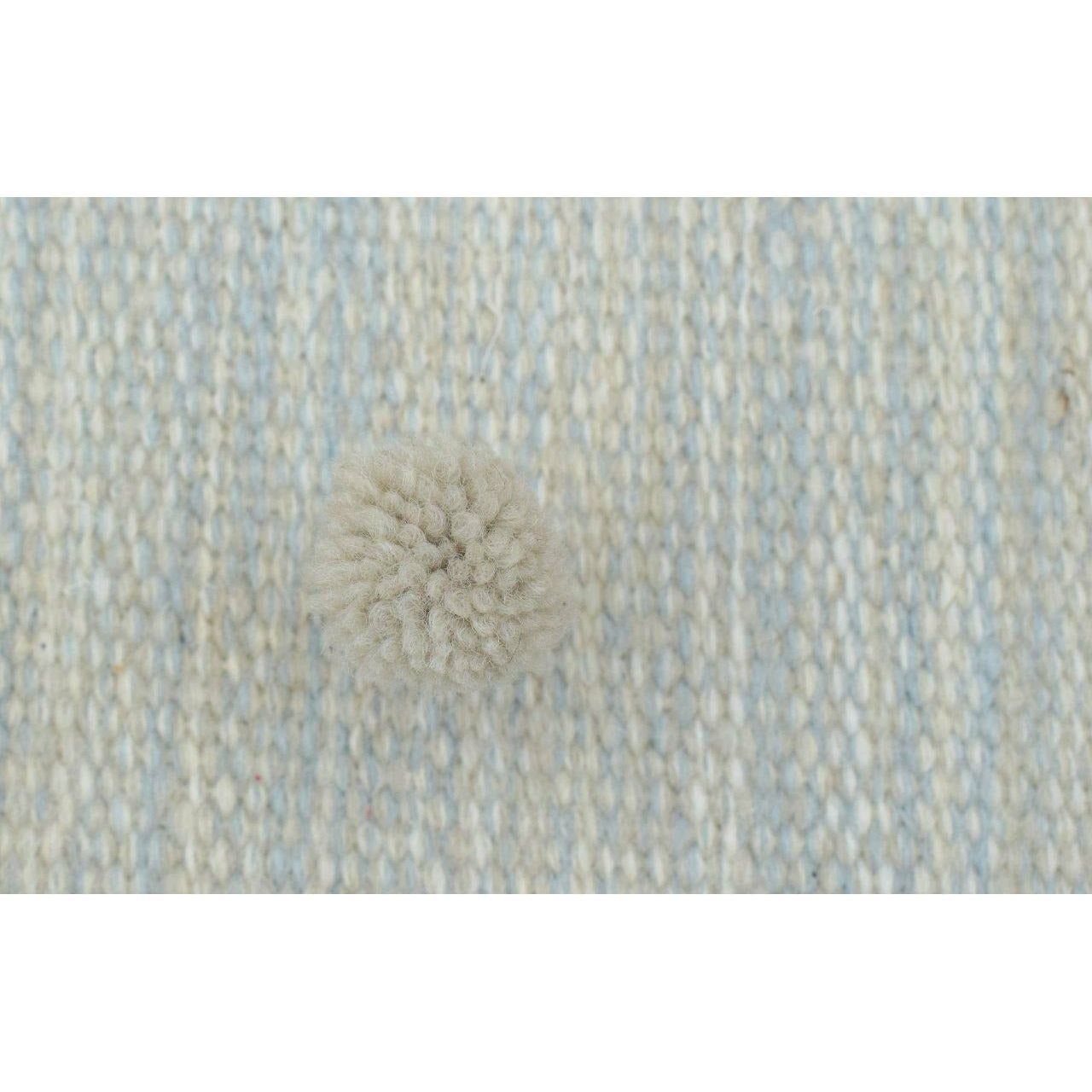 Anderson Wool Flatweave Taupe/Blue wool flatweave Organic Weave Shop