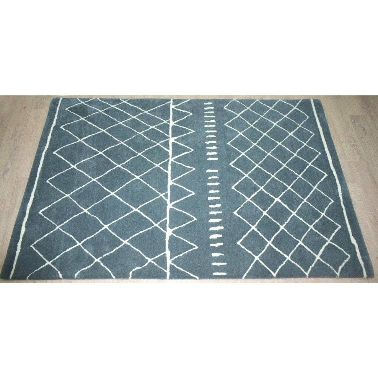 Rebel Chance Wool + Cotton Shag Charcoal Ivory handtufted wool + cotton shag Organic Weave Shop