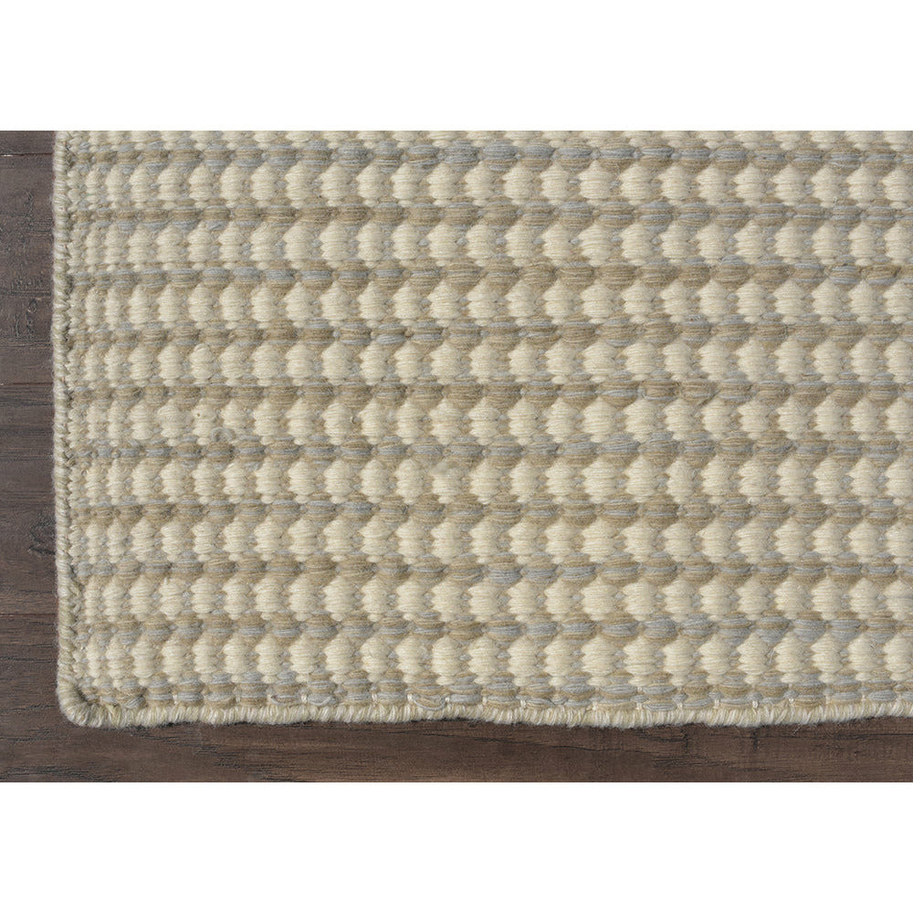 Whitney Ivory Taupe wool flatweave Organic Weave Shop