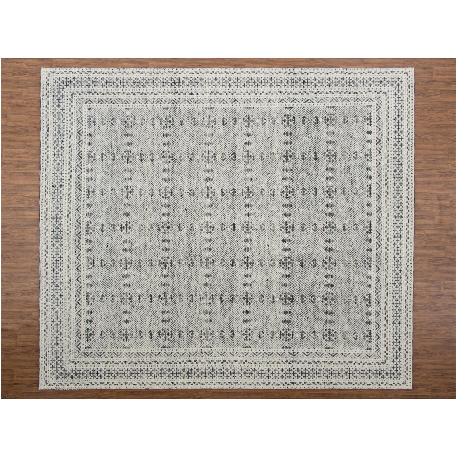 Noah Black Handknotted handknotted tibetan 60 knot Organic Weave Shop
