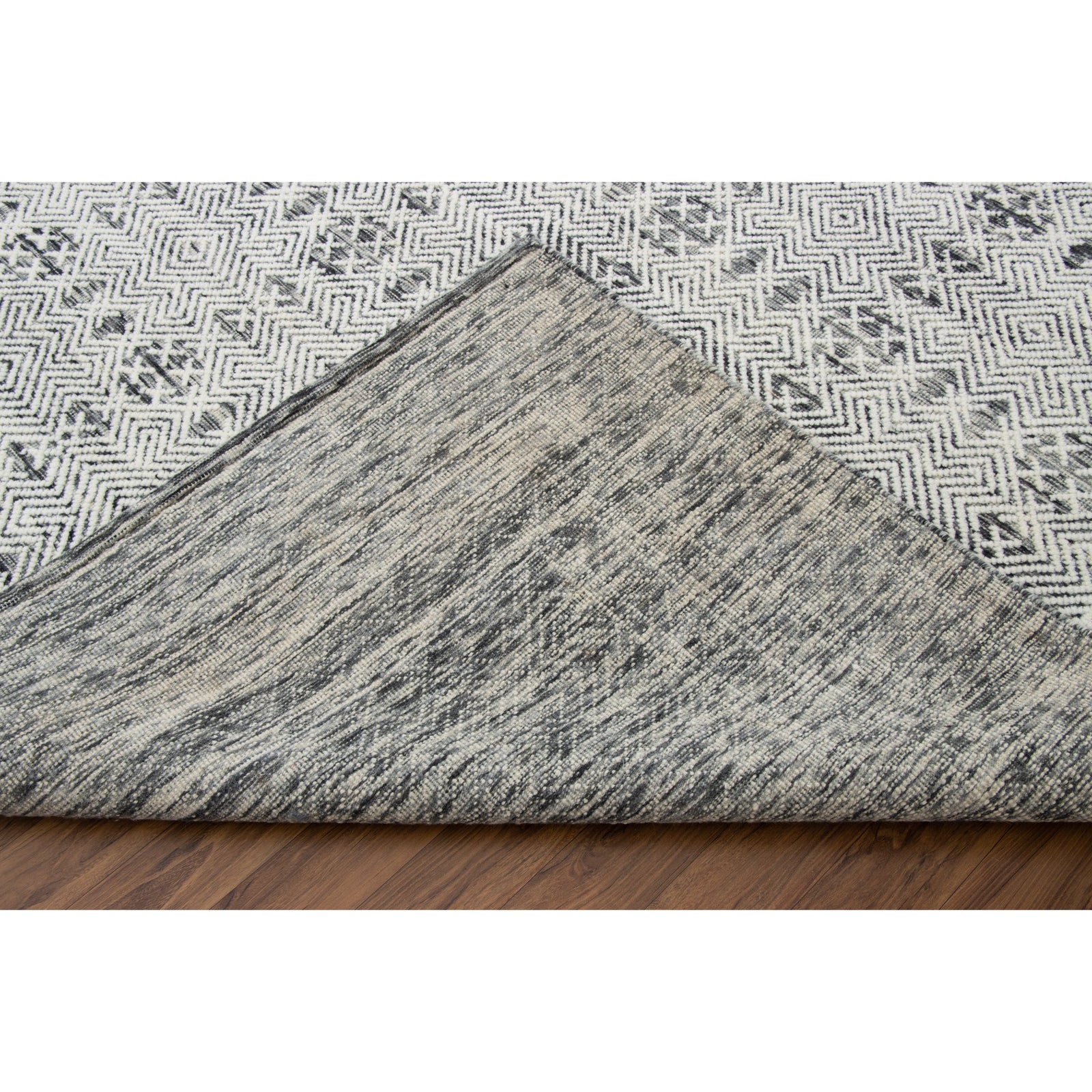 Noah Black Handknotted handknotted tibetan 60 knot Organic Weave Shop