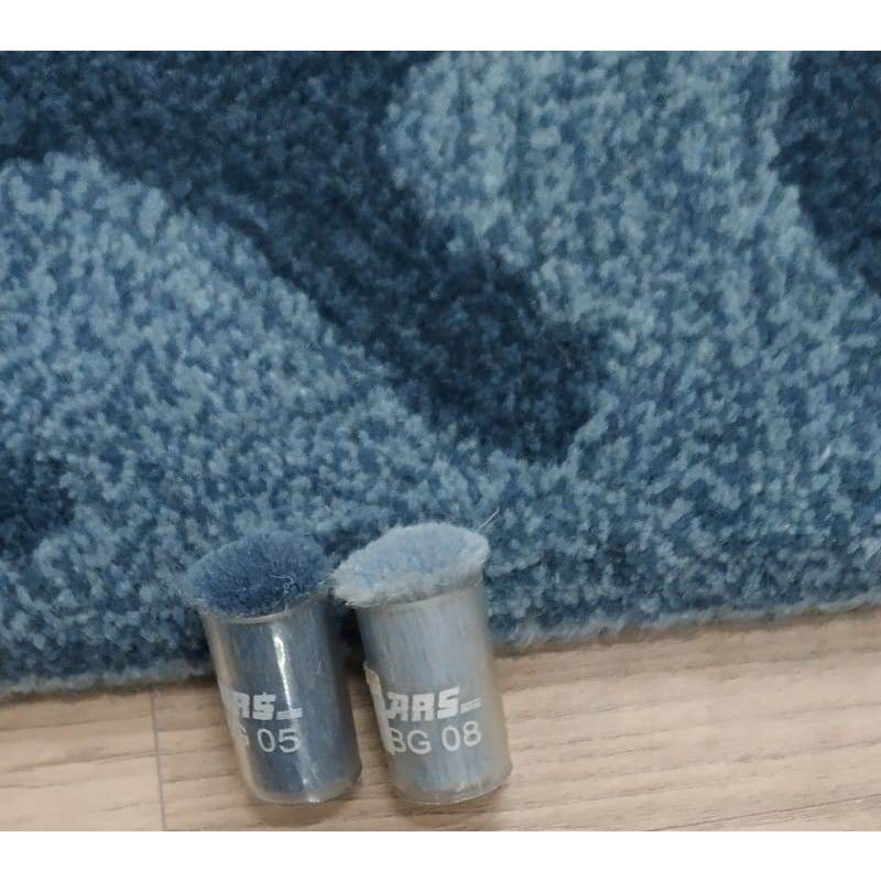 Pebbles Blue handtufted wool Organic Weave Shop