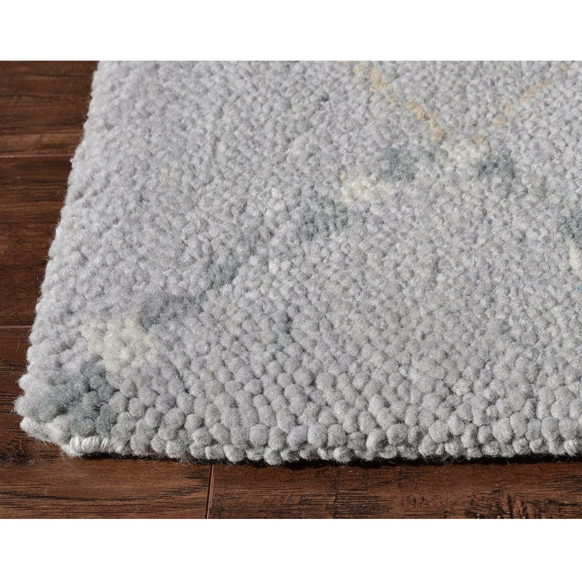 Samuel Moroccan Shag Wool Rug Grey handknotted tibetan 60 knot Organic Weave Shop