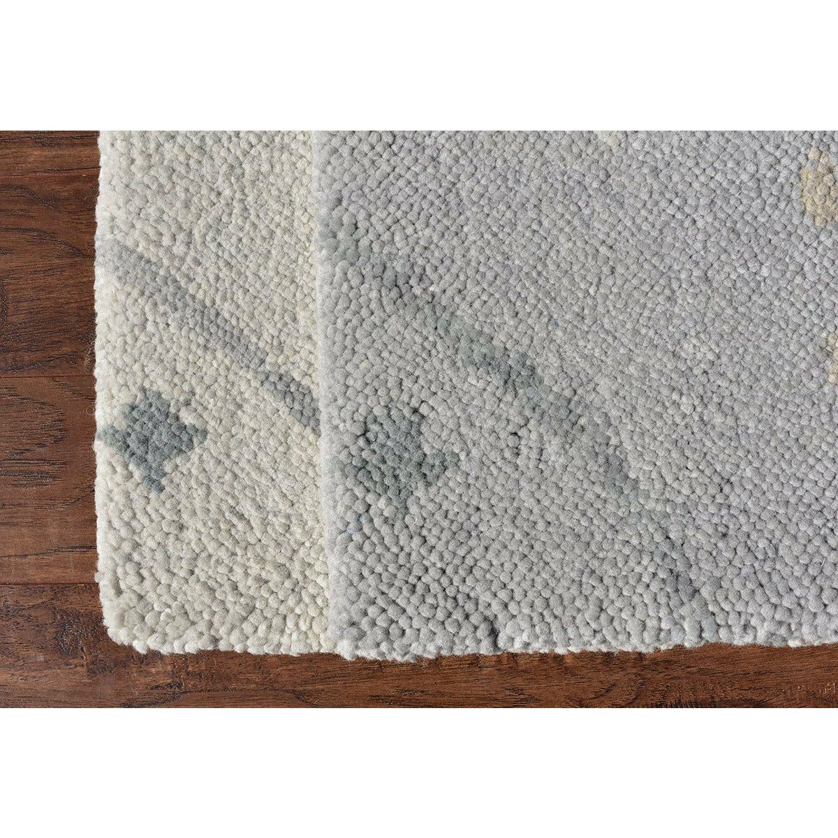 Arianna Moroccan Shag Wool Rug Lt Grey handknotted tibetan 60 knot Organic Weave Shop