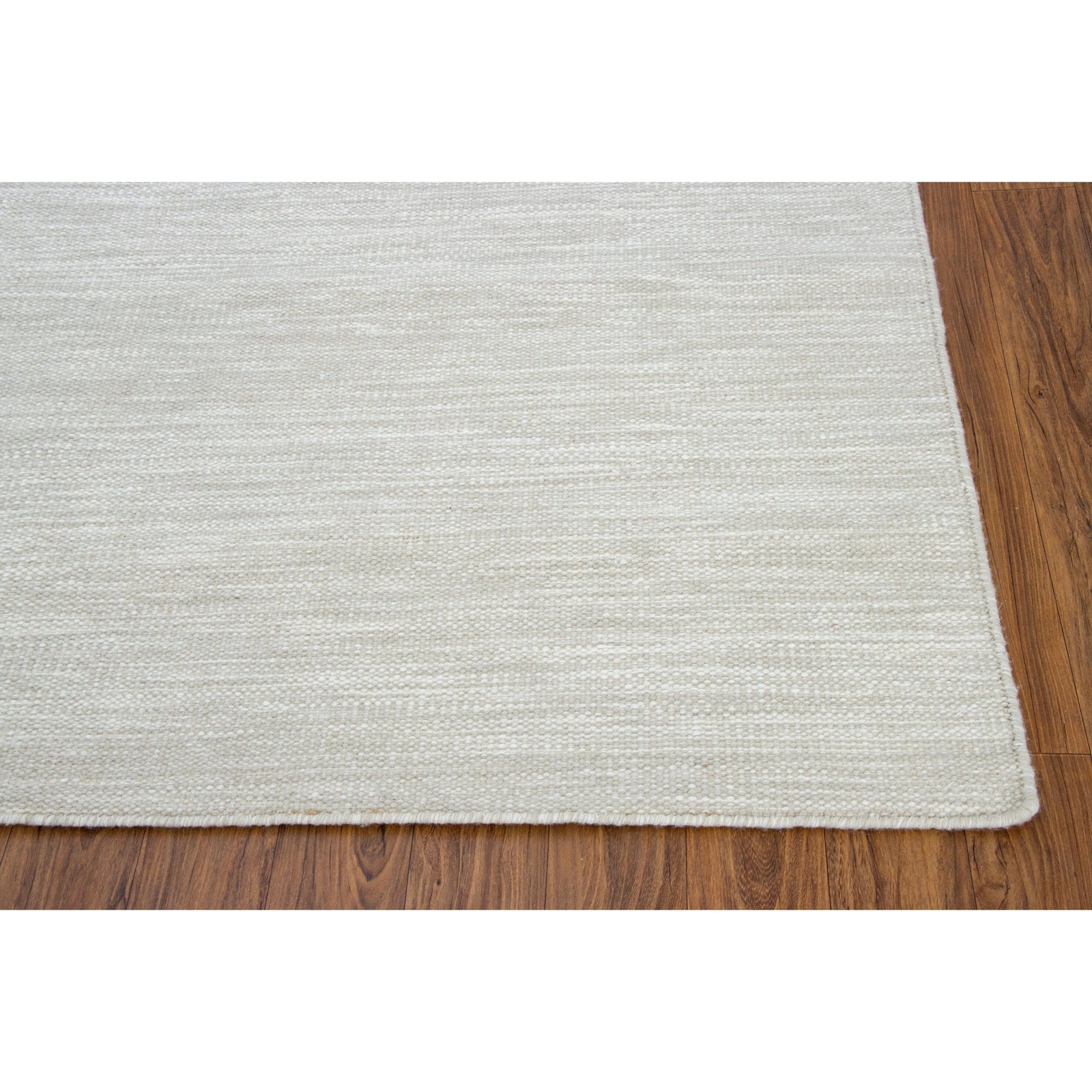 Strie Wool Flatweave Sand Beige Organic Weave Shop