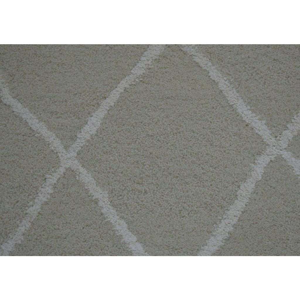 Rebel Hope Wool + Cotton Shag Taupe/Ivory handtufted wool shag Organic Weave Shop