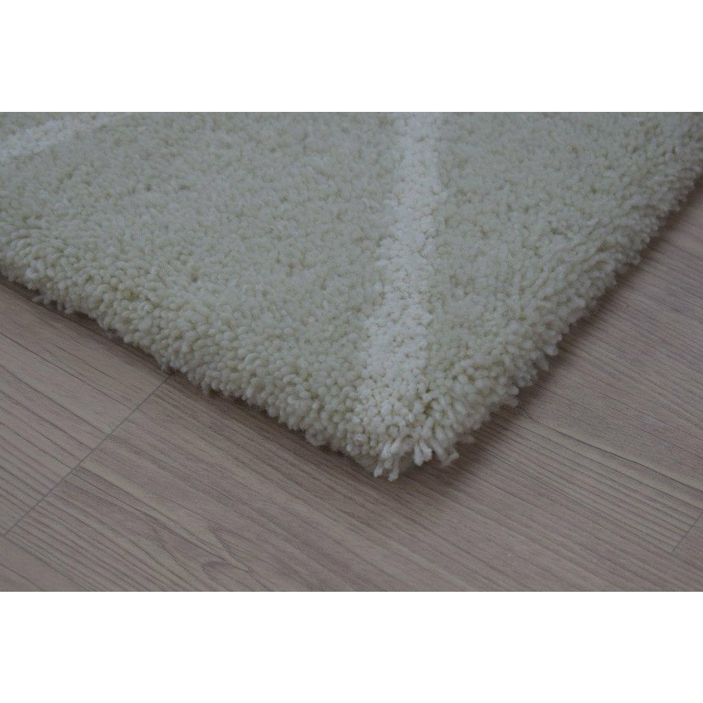 Rebel Hope Wool + Cotton Shag Taupe/Ivory handtufted wool shag Organic Weave Shop