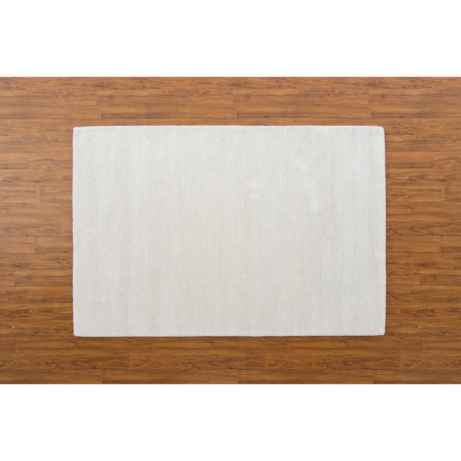 Signature Solid Strie Cotton Sand 4'x6' handtufted cotton Organic Weave Shop