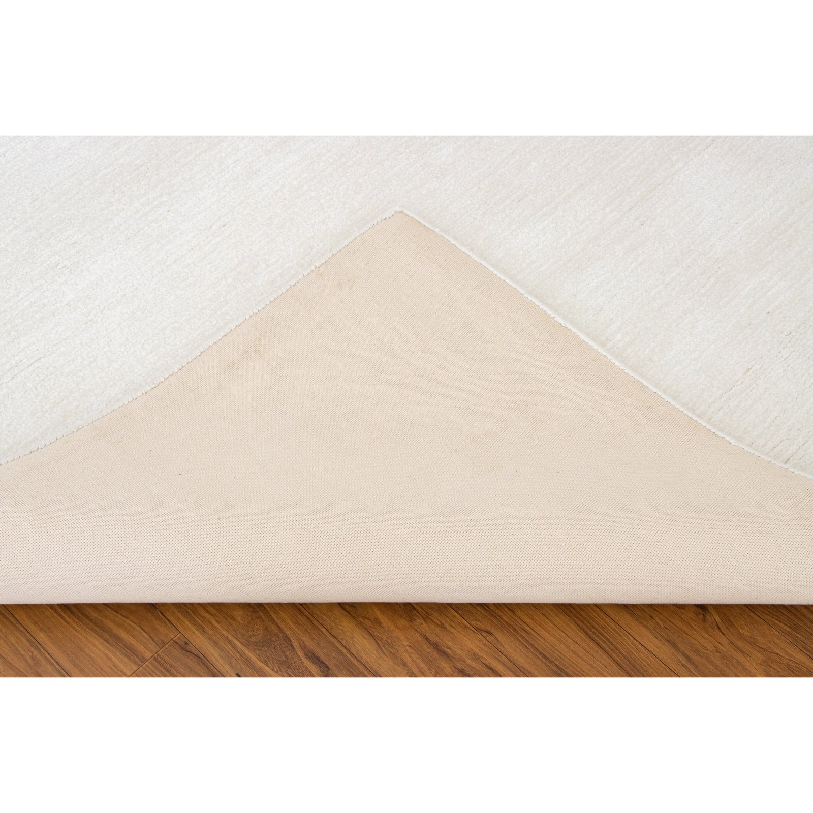 Signature Solid Strie Cotton Sand 4'x6' handtufted cotton Organic Weave Shop