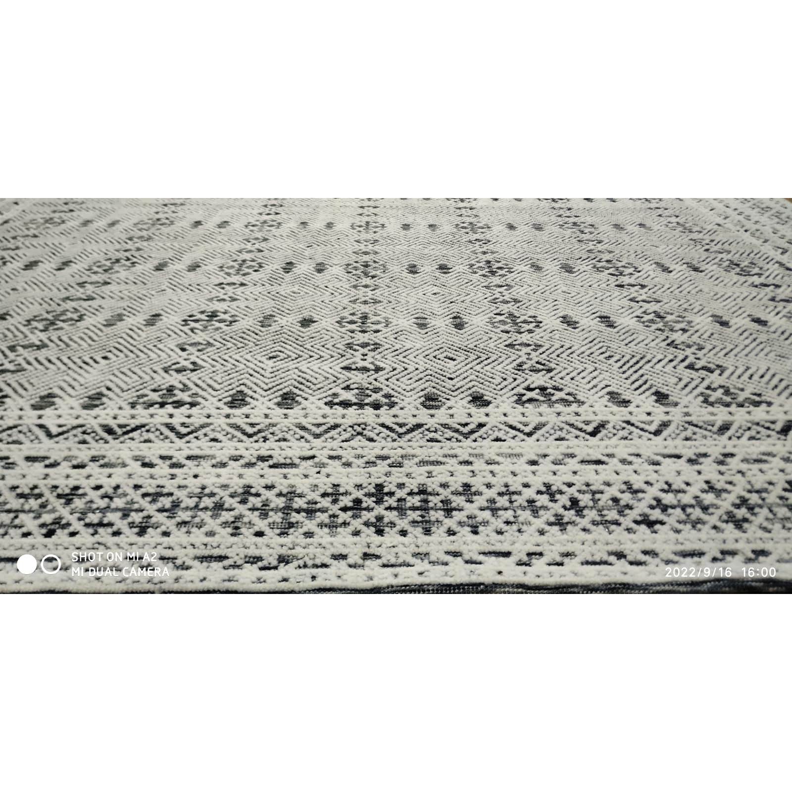Noah Black Handknotted handknotted tibetan 60 knot Organic Weave Shop