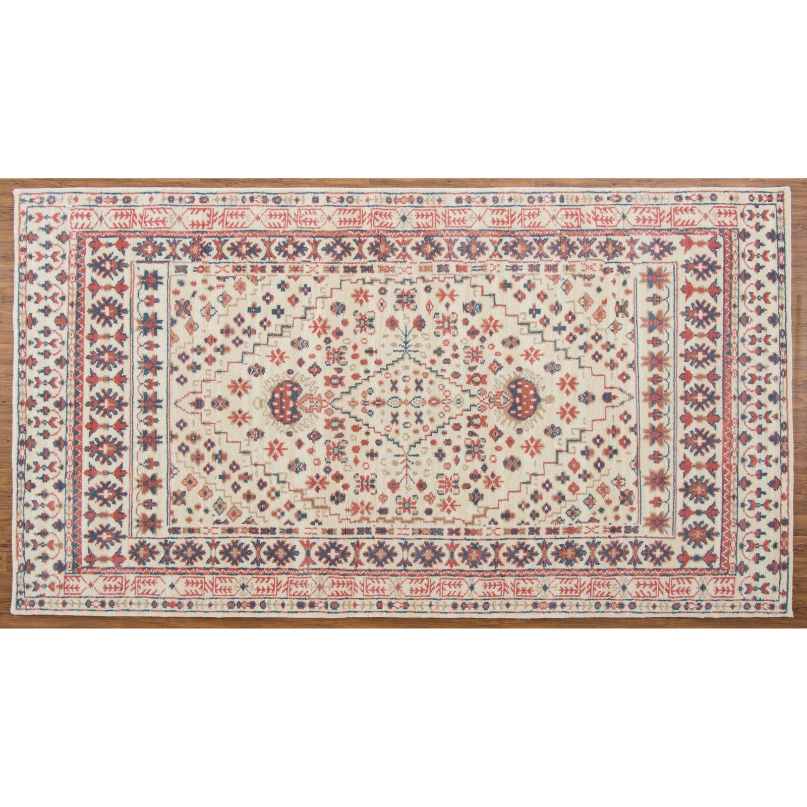 Lily Handknotted Pink 7'x12' handknotted tibetan 60 knot Organic Weave Shop