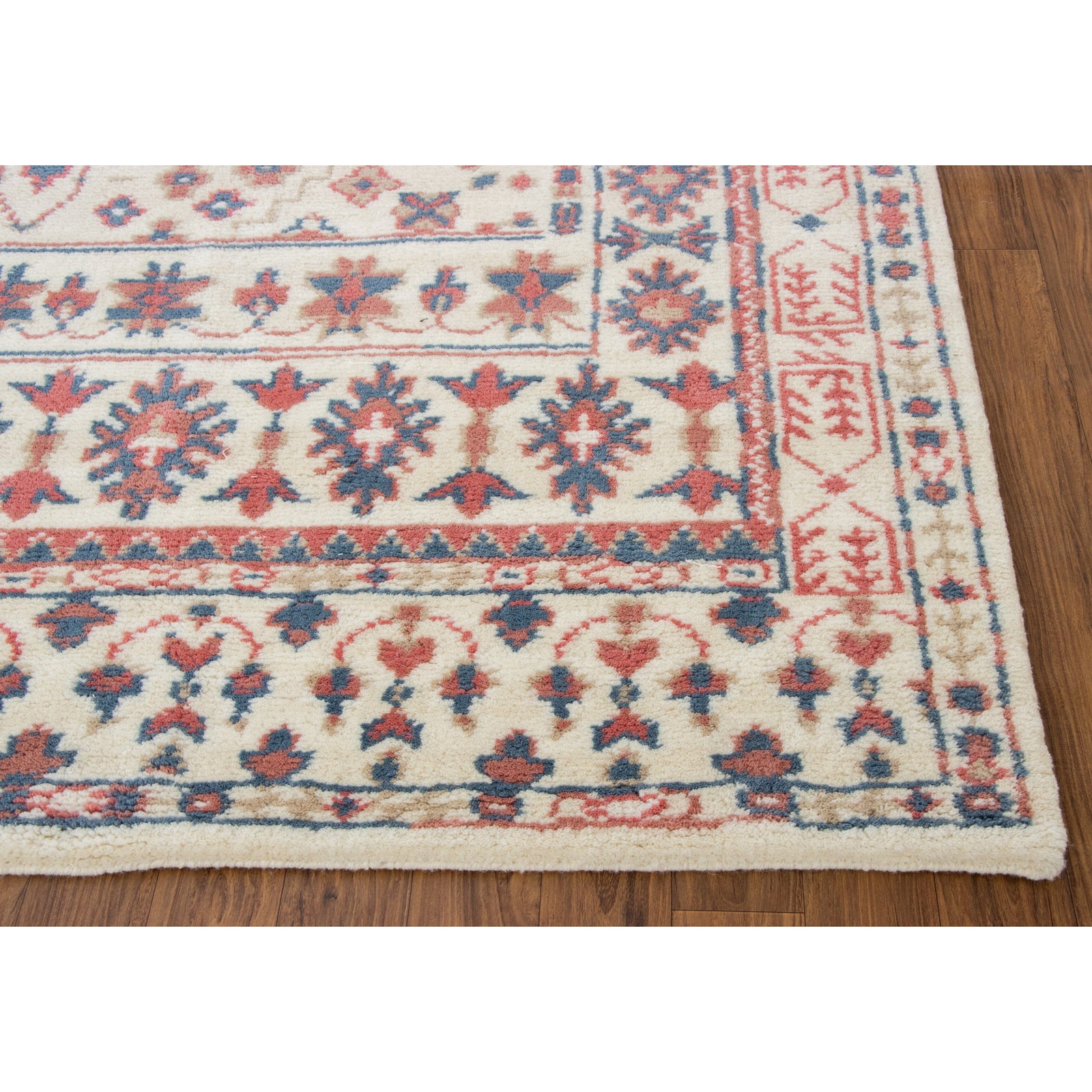 Lily Handknotted Pink 7'x12' handknotted tibetan 60 knot Organic Weave Shop