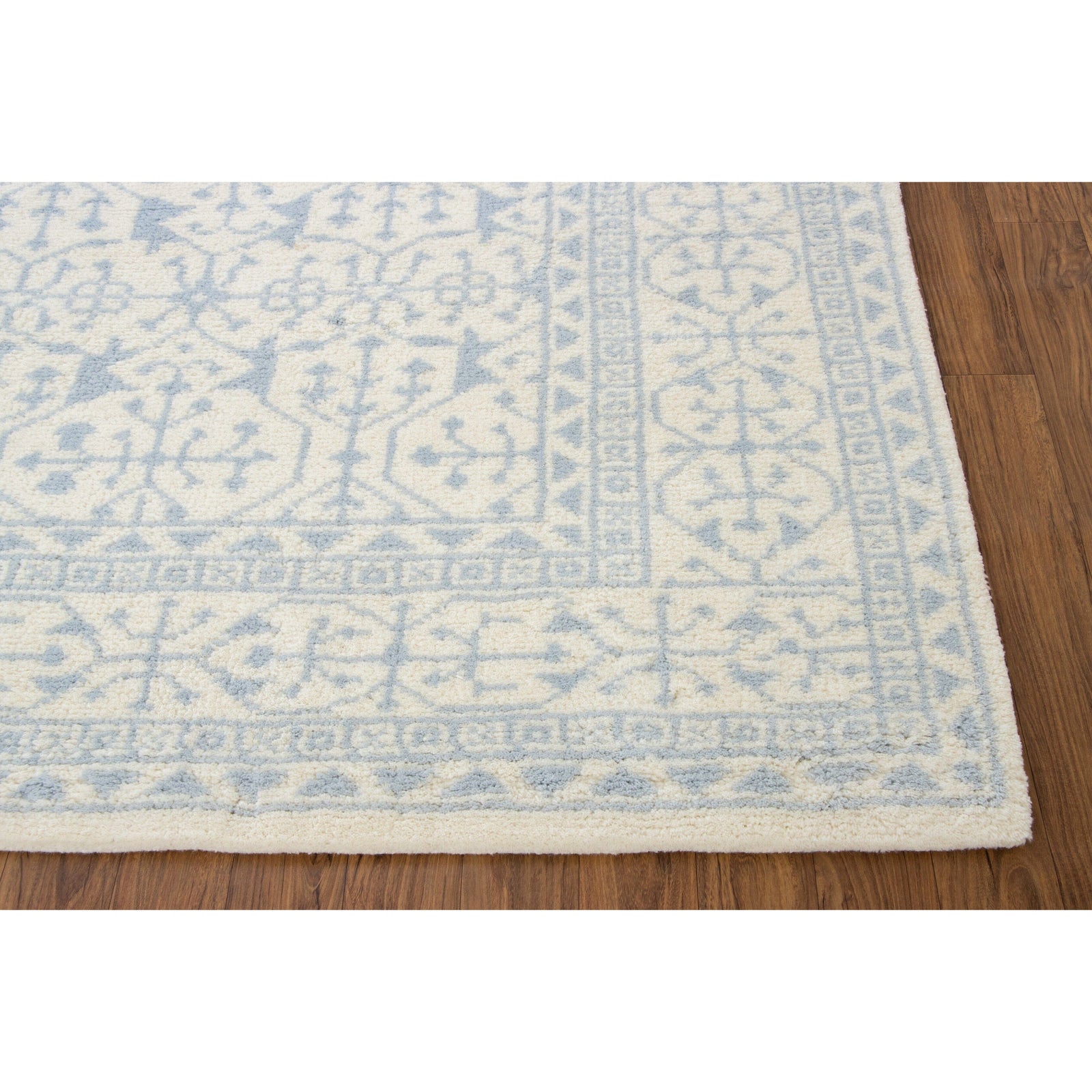 Middleton Blue Handknotted SAMPLE handknotted tibetan 60 knot Organic Weave Shop