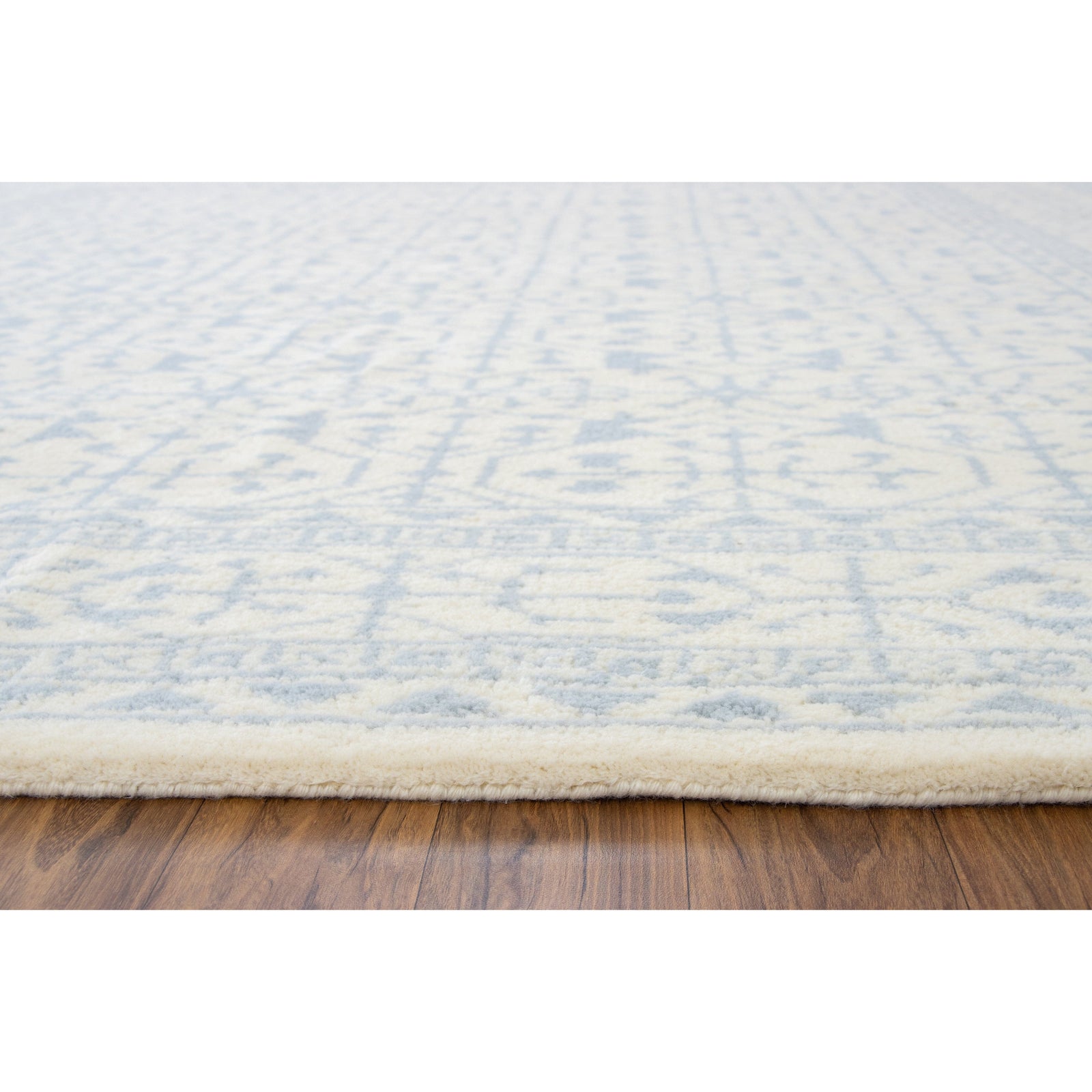 Middleton Grey Blue Handknotted handknotted tibetan 60 knot Organic Weave Shop