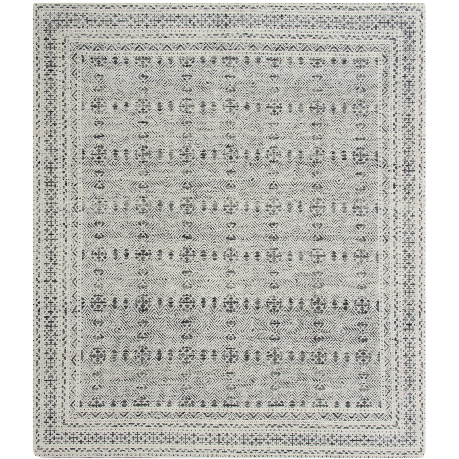 Noah Black Handknotted handknotted tibetan 60 knot Organic Weave Shop