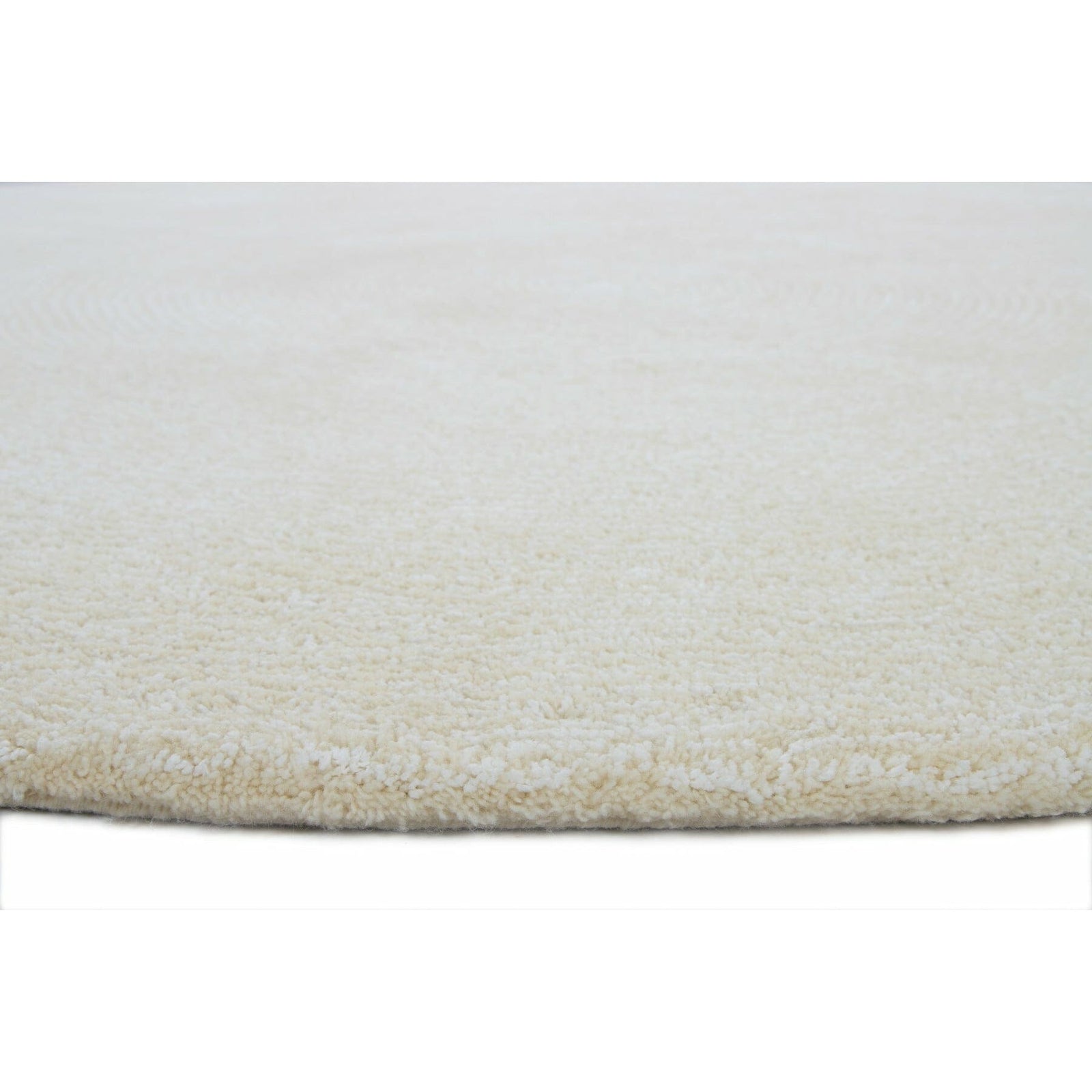 Seersucker Wool + Cotton Shag Ivory Round Rugs Organic Weave Shop