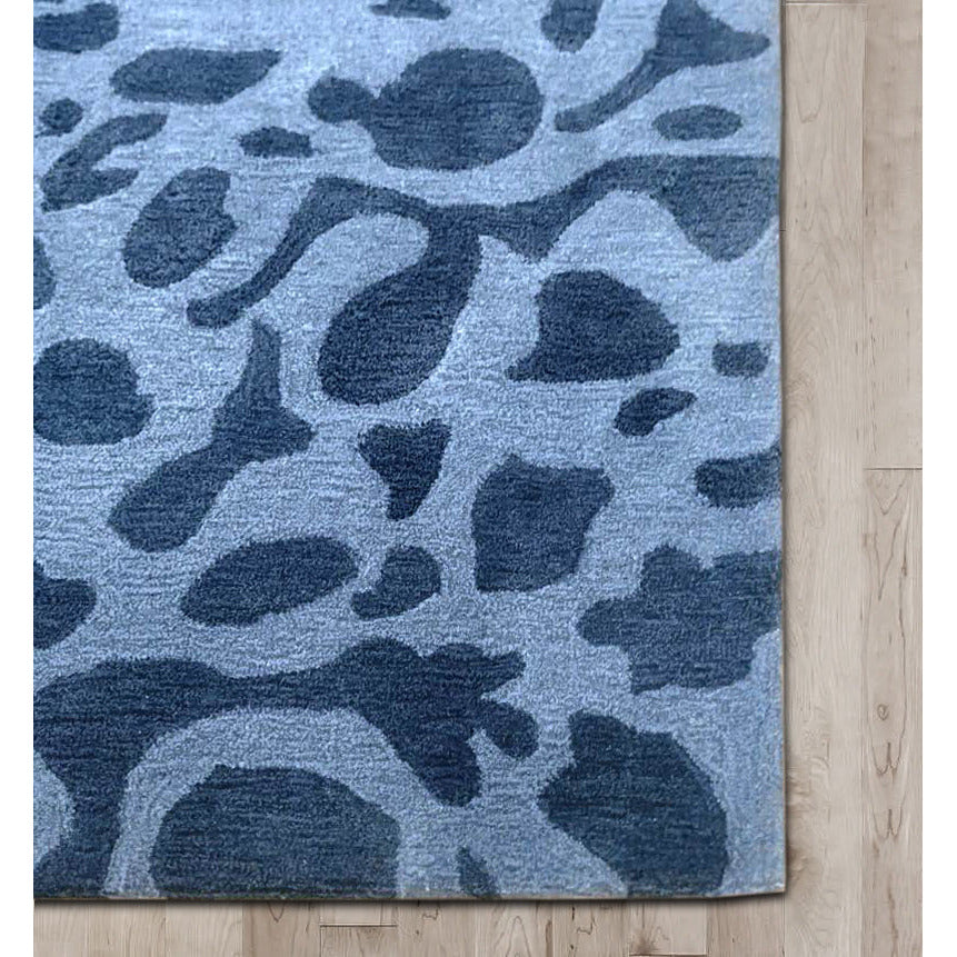 Pebbles Blue handtufted wool Organic Weave Shop 8'x10'