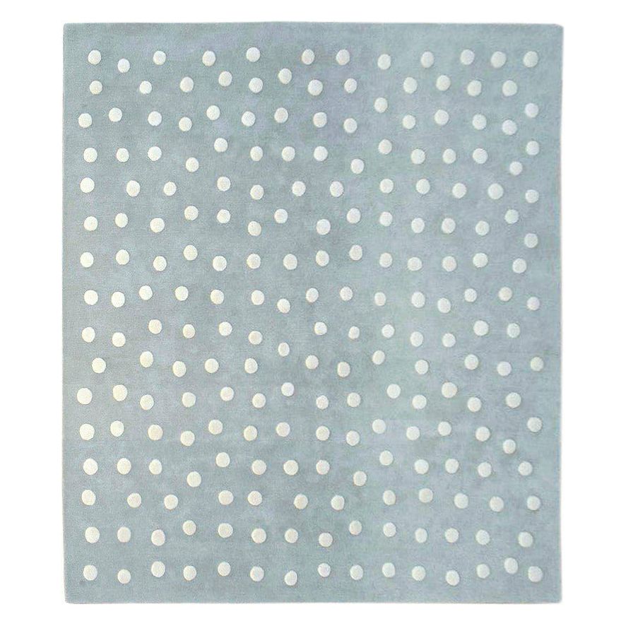Polka Dot Wool Grey handtufted wool Organic Weave Shop 2'9'' x 10' Grey