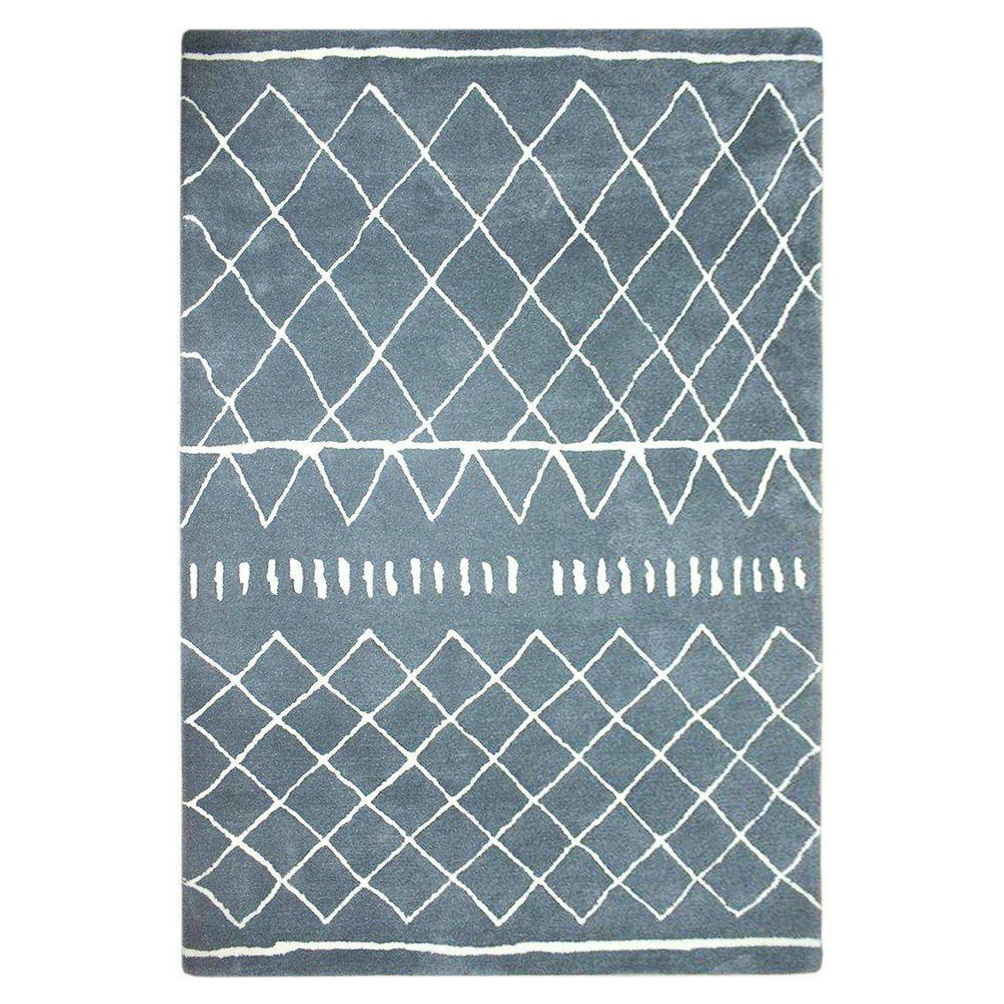 Rebel Chance Wool + Cotton Shag Charcoal Ivory handtufted wool + cotton shag Organic Weave Shop 5'x8'