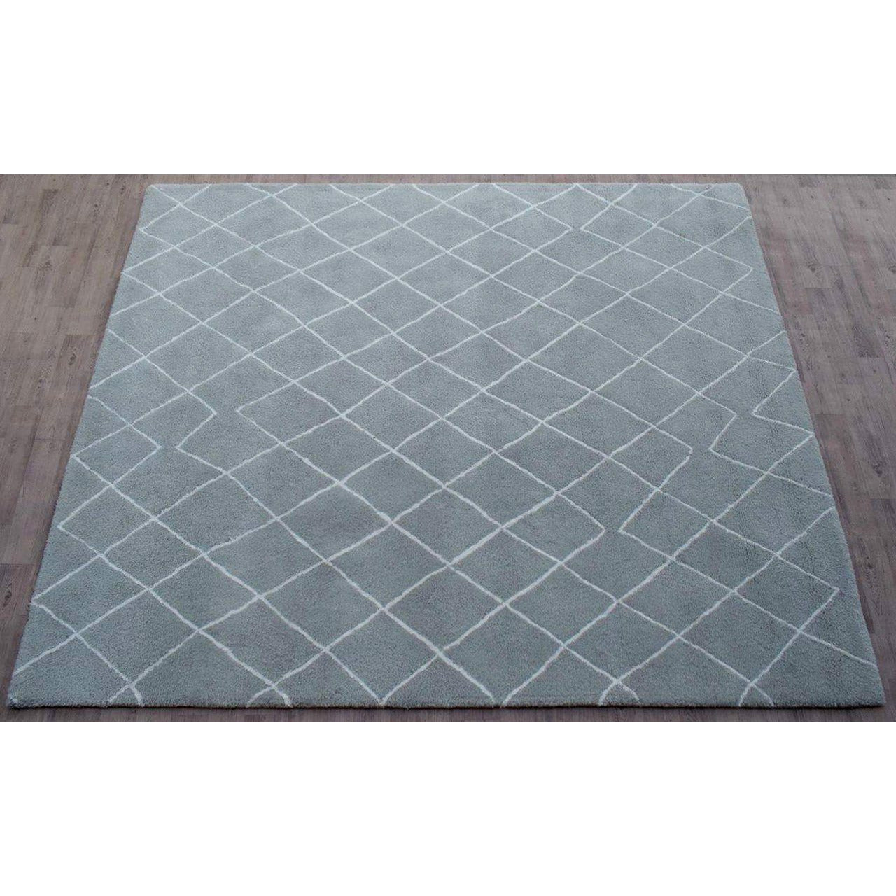Rebel Hope Wool + Cotton Shag Grey/Ivory handtufted wool shag Organic Weave Shop