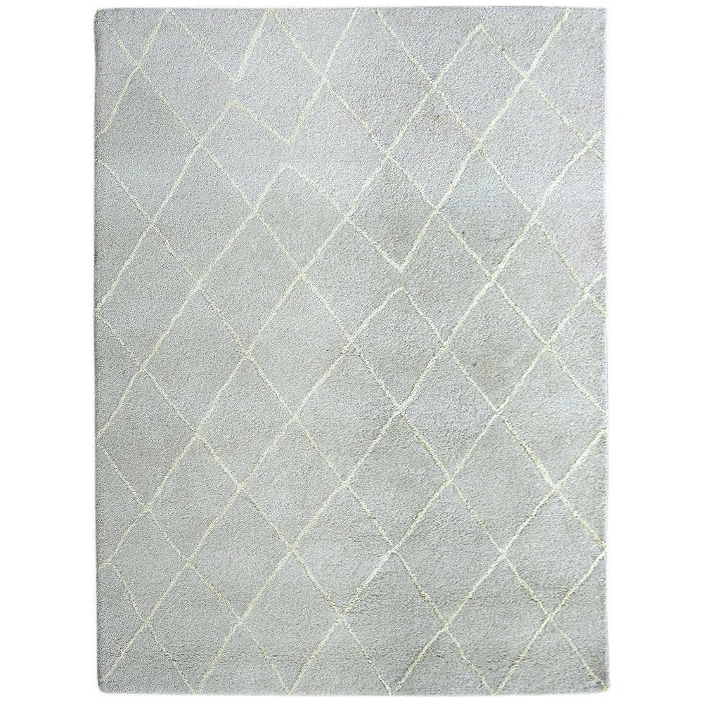 Rebel Hope Wool + Cotton Shag Taupe/Ivory handtufted wool shag Organic Weave Shop