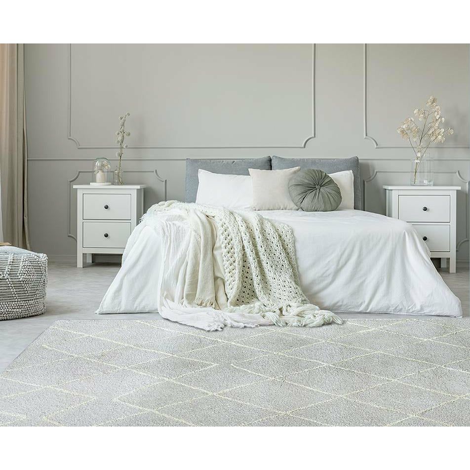 Rebel Hope Wool + Cotton Shag Taupe/Ivory handtufted wool shag Organic Weave Shop