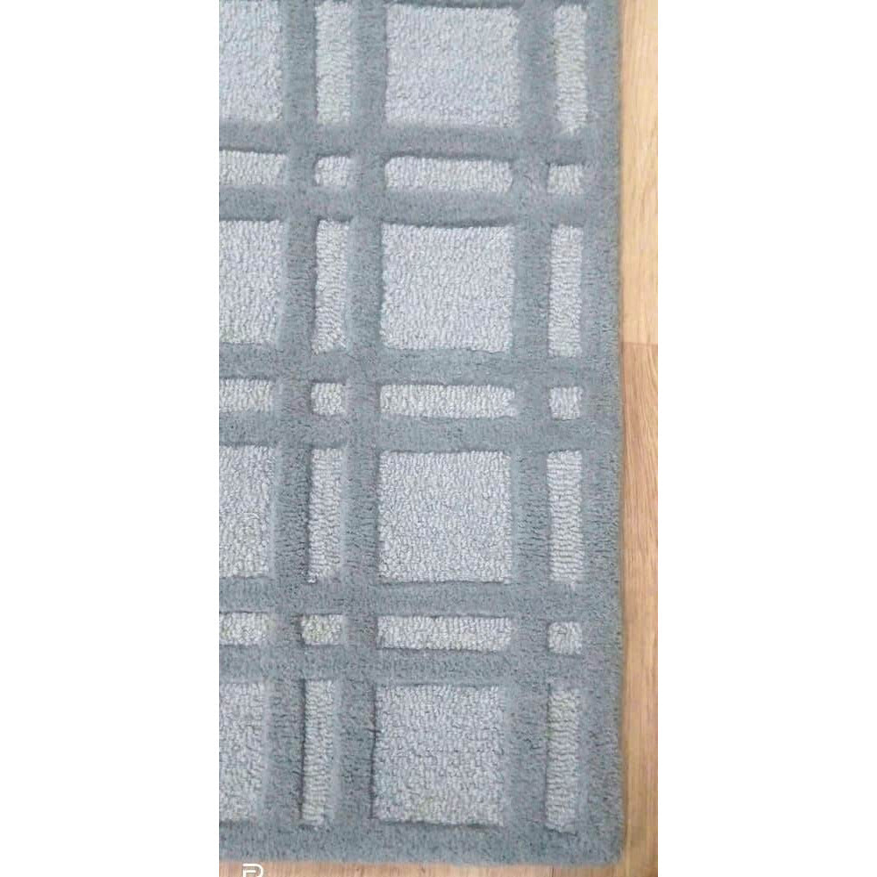 Rhodes Wool Grey handtufted wool Organic Weave Shop