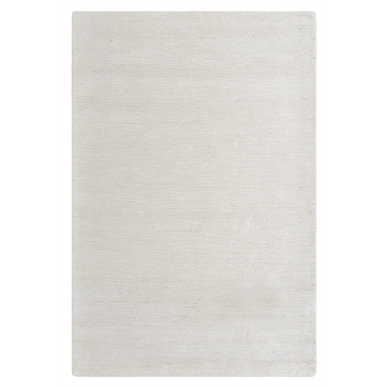 Signature Solid Strie Cotton Sand 4'x6' handtufted cotton Organic Weave Shop