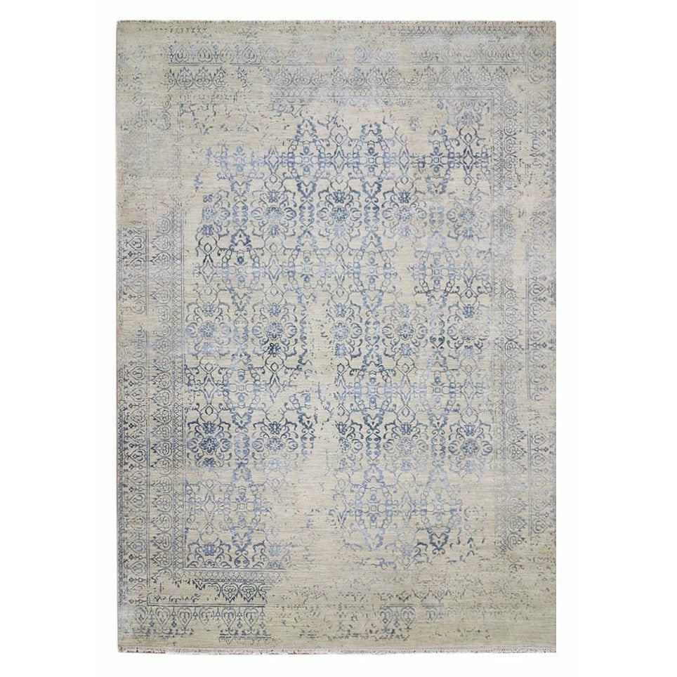 Vail Grey - Handknotted Persian Knot handknotted tibetan 60 knot Organic Weave Shop