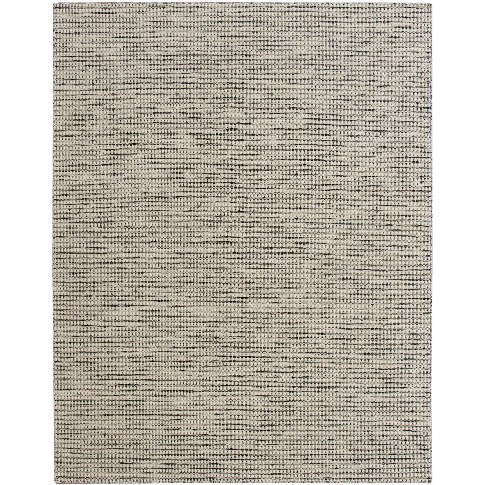 Whitney Black Wool Flatweave SAMPLE samples Organic Weave Shop