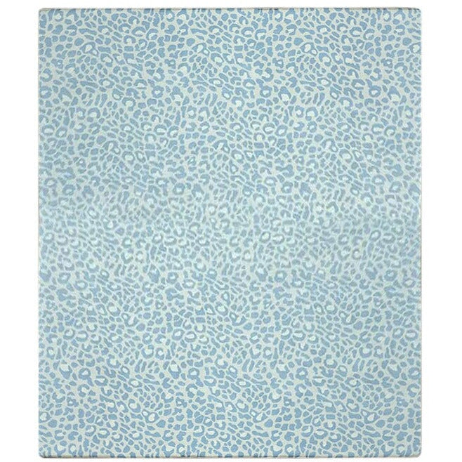 Wild One Blue Wool handtufted wool Organic Weave Shop