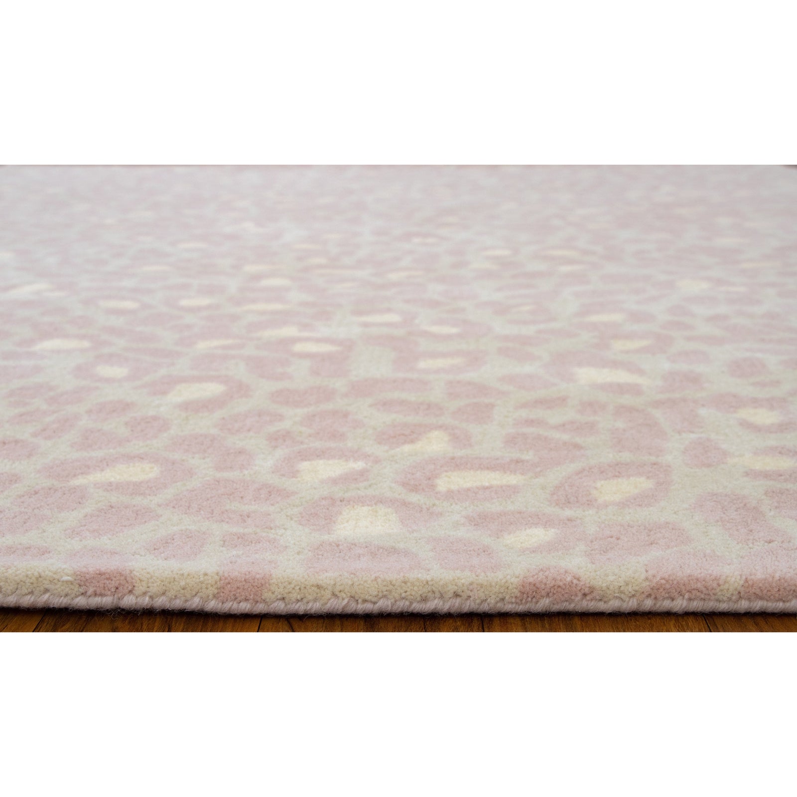 Wild One Pink Wool handtufted wool Organic Weave Shop