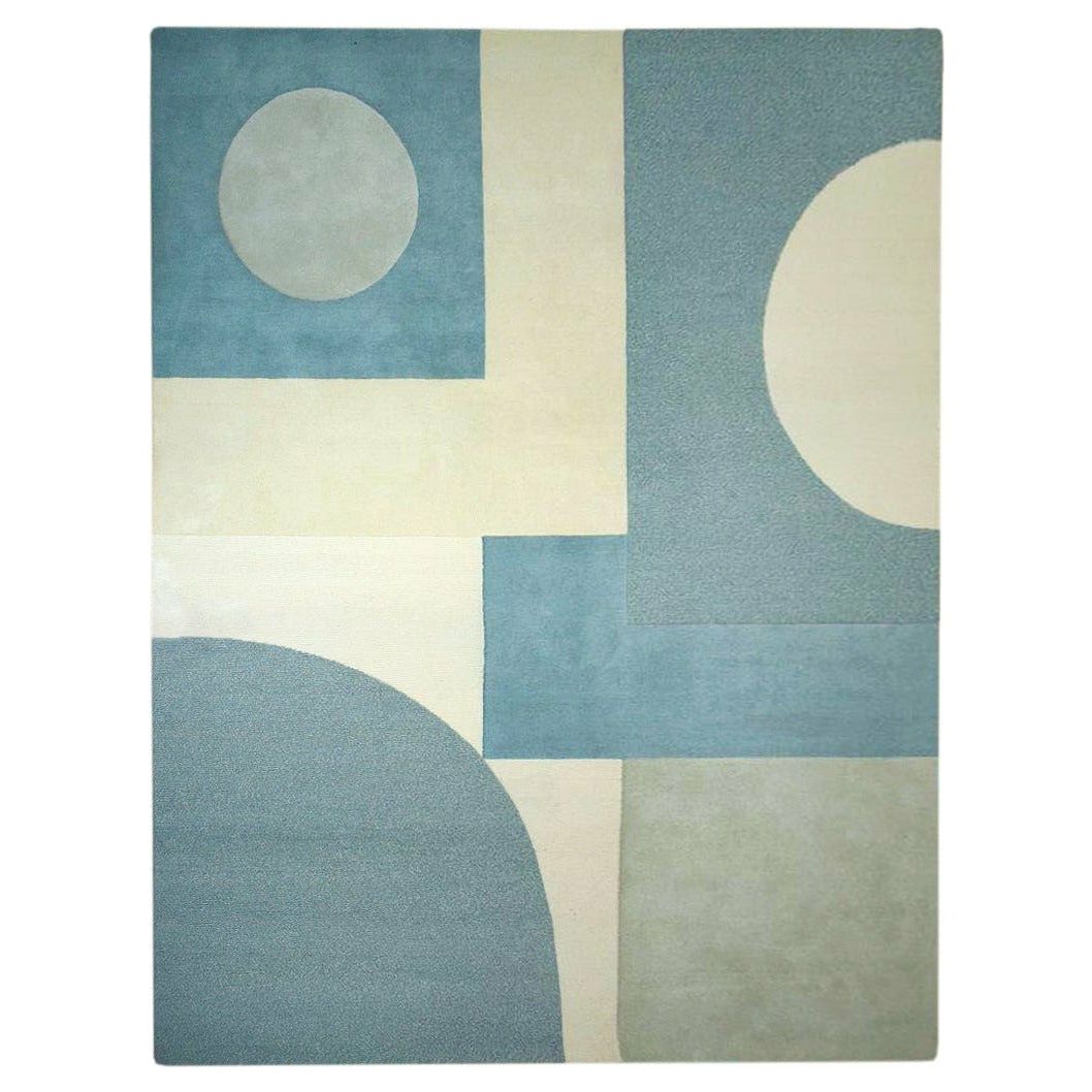 Nassau Tibetan Handknotted Teal handknotted tibetan 60 knot Organic Weave Shop 6'x9'