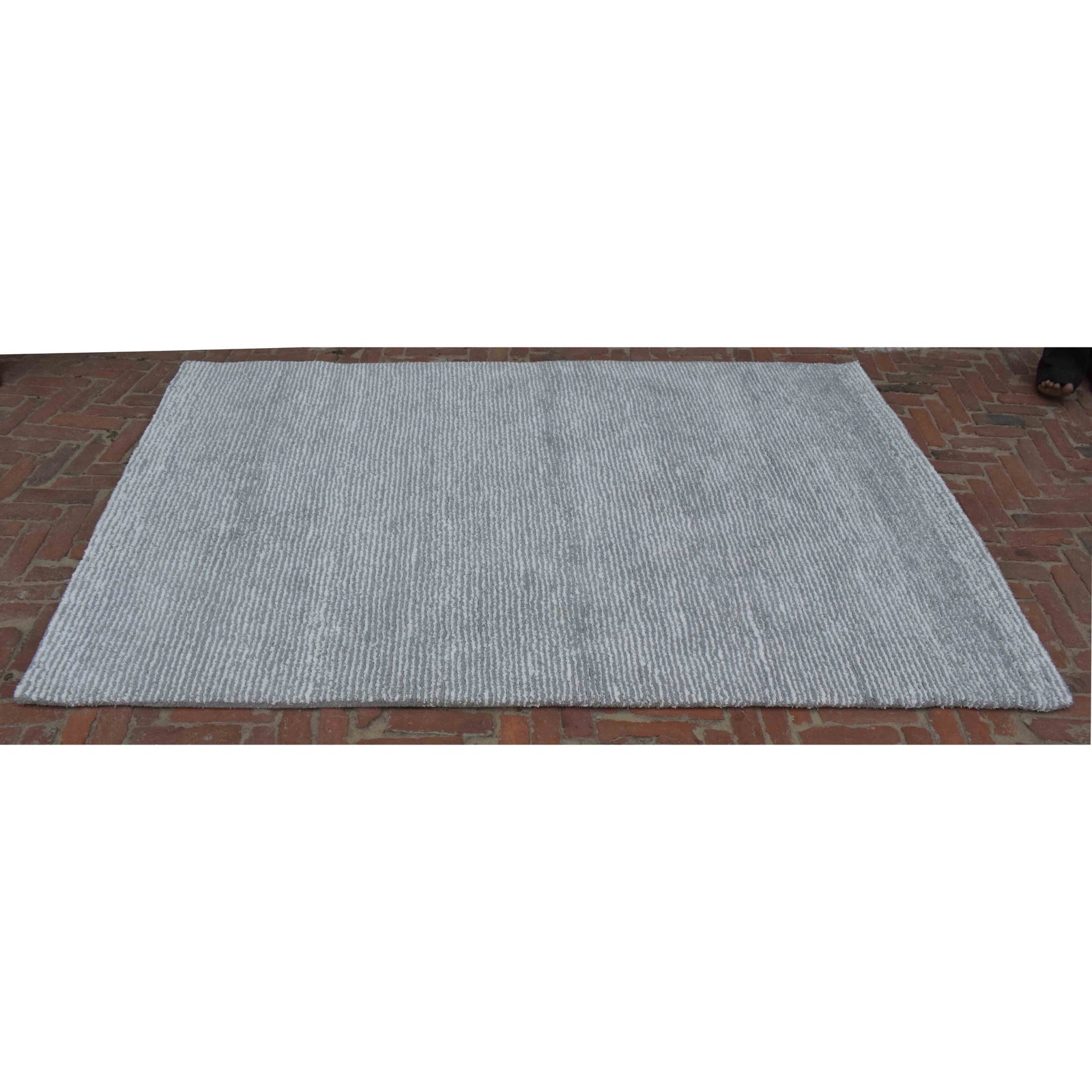 Seersucker Shag Grey SAMPLE samples Organic Weave Shop