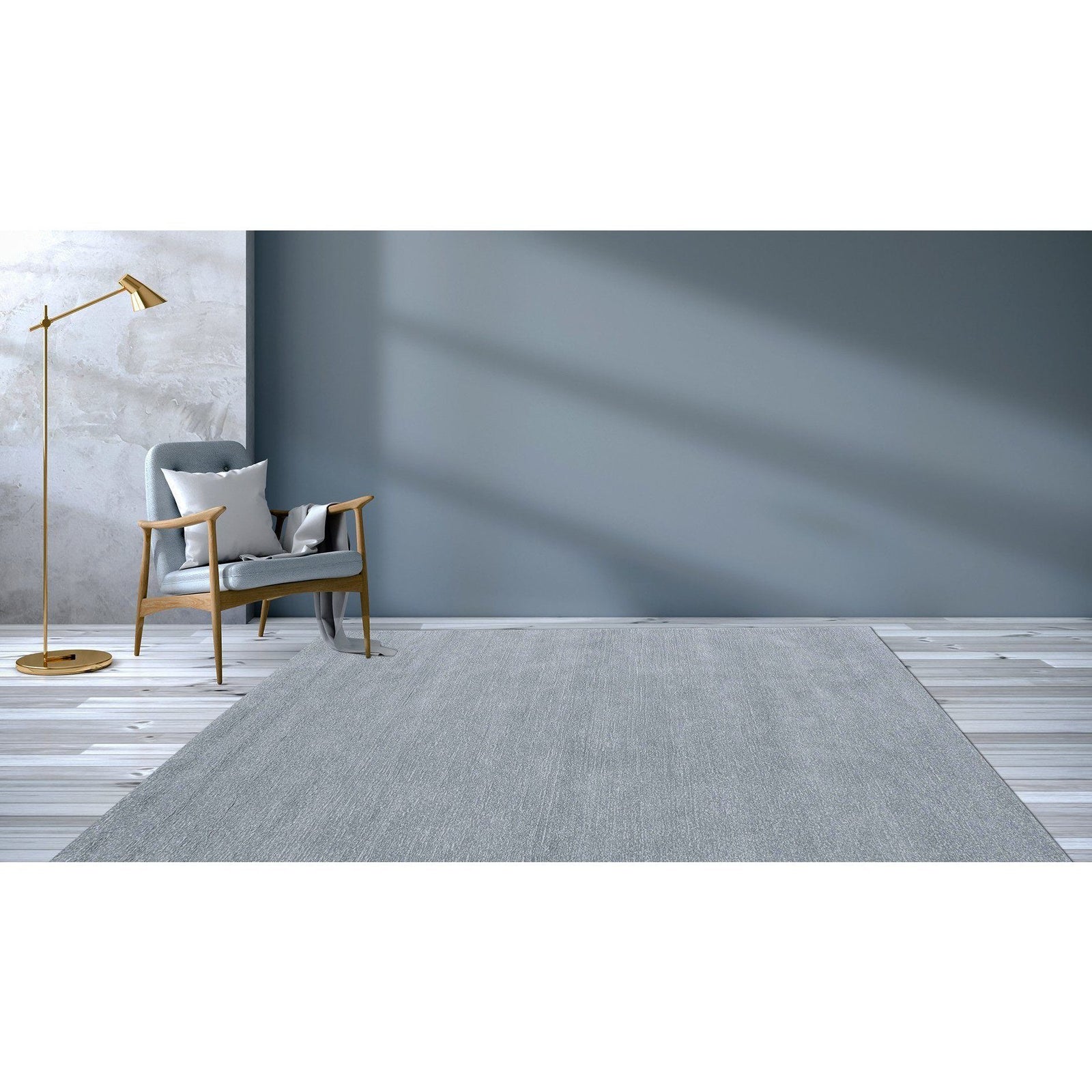 Signature Solid Strie Grey SAMPLE samples Organic Weave Shop