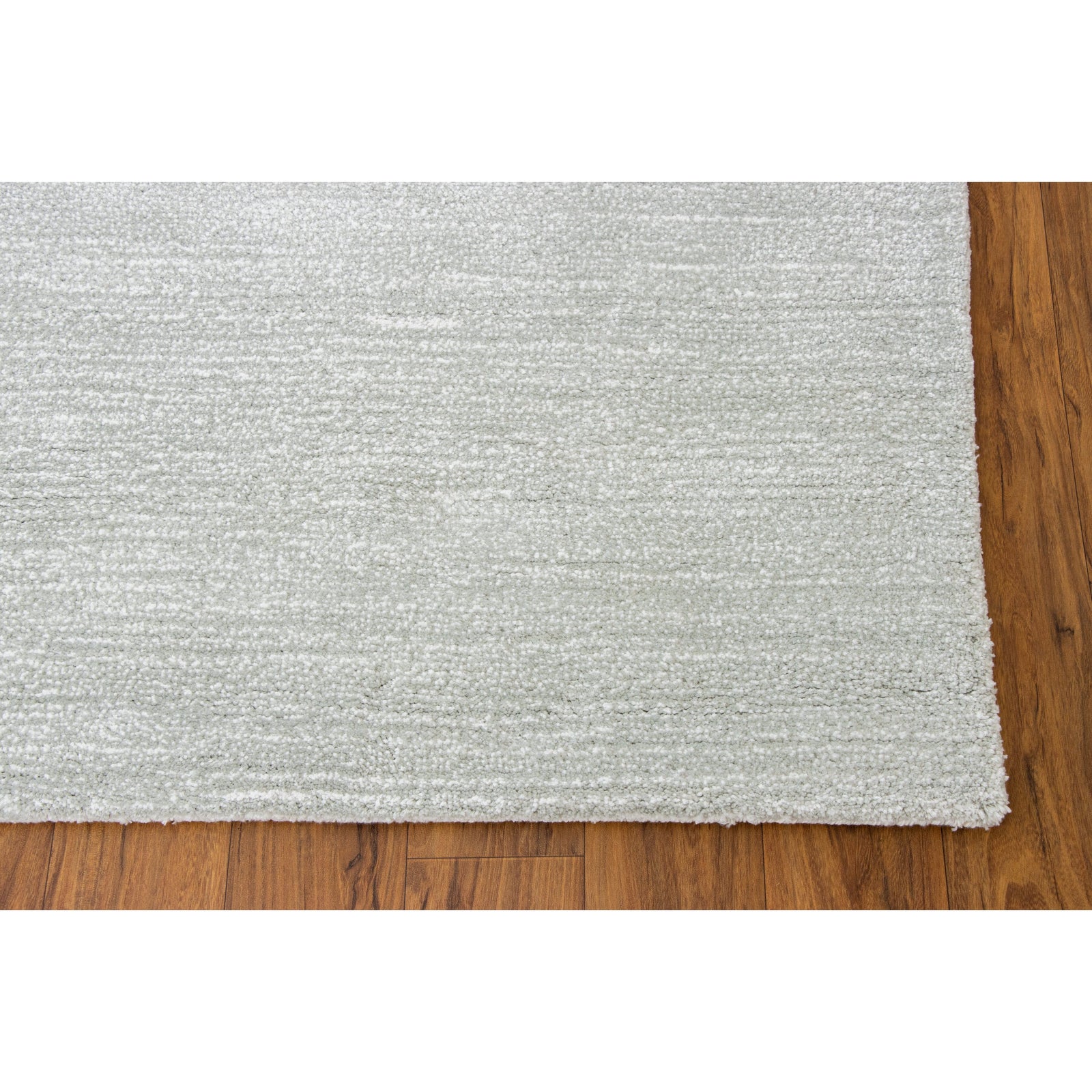 Signature Solid Strie Light Grey handtufted cotton Organic Weave Shop 