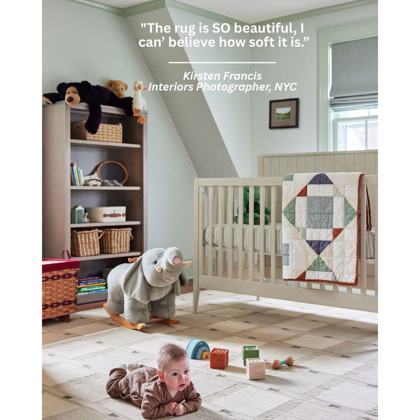 Ferriss Wool Flatweave Neutral wool flatweave Organic Weave Shop 